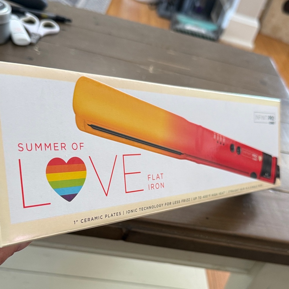 Summer of Love Flat Iron - Red and Yellow